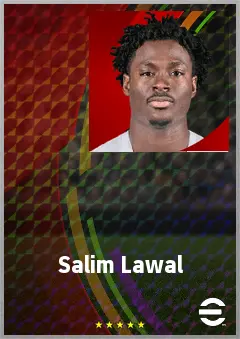 Salim Lawal eFootball 2026 player card, 69 OVR CF