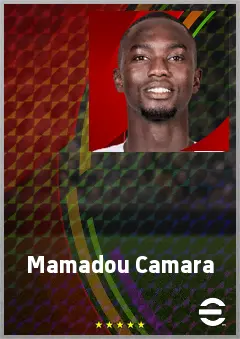 Mamadou Camara eFootball 2026 player card, 67 OVR DMF
