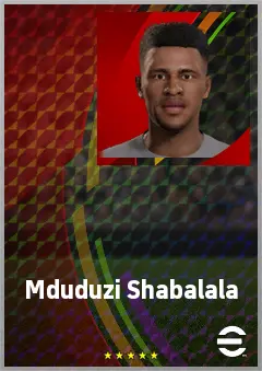 Mduduzi Shabalala eFootball 2026 player card, 60 OVR AMF