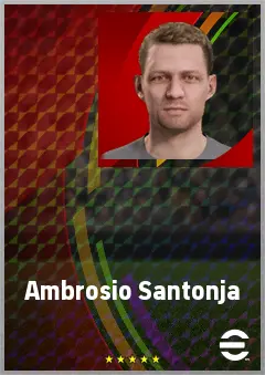 Ambrosio Santonja eFootball 2026 player card, 61 OVR CB