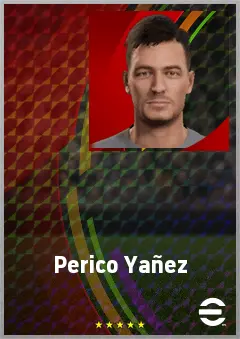Perico Yañez eFootball 2026 player card, 61 OVR RMF