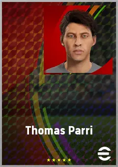 Thomas Parri eFootball 2026 player card, 60 OVR AMF