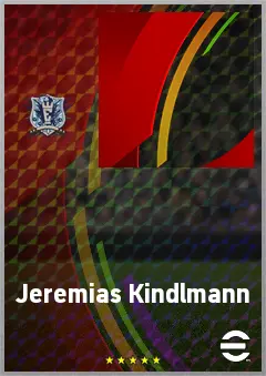 Jeremias Kindlmann eFootball 2026 player card, 73 OVR RB