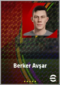 Berker Avşar eFootball 2026 player card, 61 OVR SS