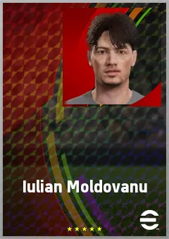 Iulian Moldovanu eFootball 2026 player card, 62 OVR DMF