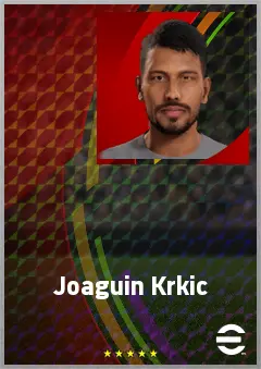 Joaguin Krkic eFootball 2026 player card, 63 OVR AMF