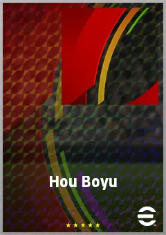 Hou Boyu eFootball 2026 player card, 70 OVR CF