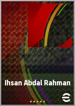 Ihsan Abdal Rahman eFootball 2026 player card, 66 OVR DMF