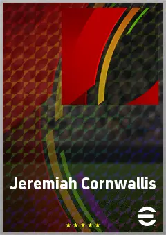 Jeremiah Cornwallis eFootball 2026 player card, 75 OVR CF