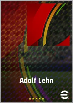 Adolf Lehn eFootball 2026 player card, 76 OVR RWF