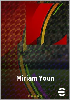 Miriam Youn eFootball 2026 player card, 70 OVR CF