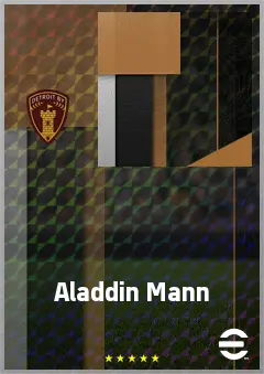 Aladdin Mann eFootball 2026 player card, 68 OVR CMF