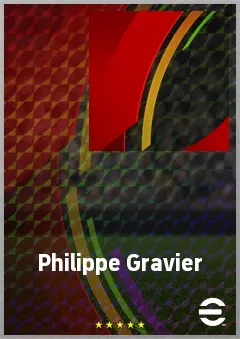 Philippe Gravier eFootball 2026 player card, 74 OVR CMF
