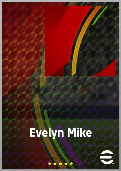 Evelyn Mike eFootball 2026 player card, 75 OVR DMF