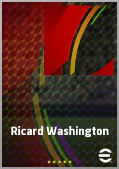 Ricard Washington eFootball 2026 player card, 72 OVR CF