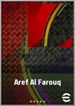 Aref Al Farouq eFootball 2026 player card, 69 OVR CB