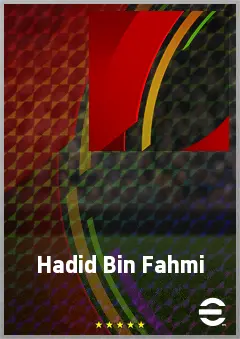 Hadid Bin Fahmi eFootball 2026 player card, 69 OVR CB