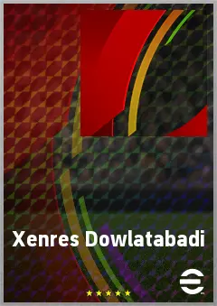 Xenres Dowlatabadi eFootball 2026 player card, 70 OVR LWF