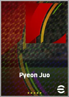 Pyeon Juo eFootball 2026 player card, 66 OVR CMF