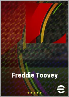 Freddie Toovey eFootball 2026 player card, 72 OVR CMF