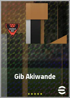 Gib Akiwande eFootball 2026 player card, 70 OVR CMF