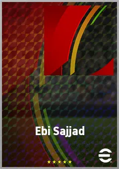 Ebi Sajjad eFootball 2026 player card, 69 OVR RB