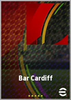 Bar Cardiff eFootball 2026 player card, 75 OVR CF