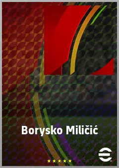 Borysko Miličić eFootball 2026 player card, 76 OVR CB