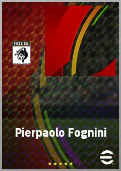 Pierpaolo Fognini eFootball 2026 player card, 57 OVR AMF