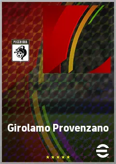 Girolamo Provenzano eFootball 2026 player card, 56 OVR CF