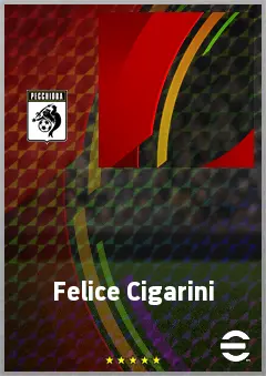 Felice Cigarini eFootball 2026 player card, 58 OVR CMF