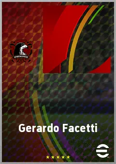 Gerardo Facetti eFootball 2026 player card, 55 OVR LB