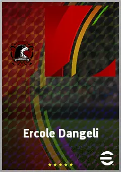 Ercole Dangeli eFootball 2026 player card, 57 OVR AMF