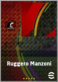 Ruggero Manzoni eFootball 2026 player card, 55 OVR LWF
