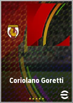 Coriolano Goretti eFootball 2026 player card, 54 OVR CB