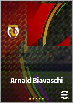 Arnald Biavaschi eFootball 2026 player card, 55 OVR LWF