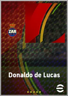 Donaldo de Lucas eFootball 2026 player card, 56 OVR DMF