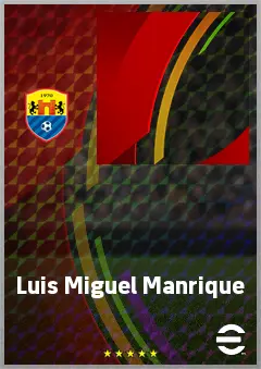 Luis Miguel Manrique eFootball 2026 player card, 57 OVR LMF