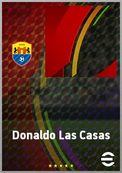 Donaldo Las Casas eFootball 2026 player card, 55 OVR RWF