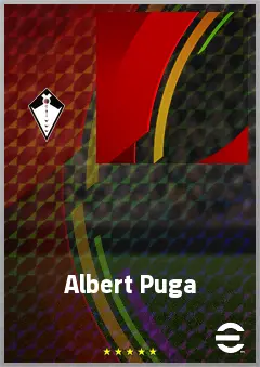 Albert Puga eFootball 2026 player card, 60 OVR DMF