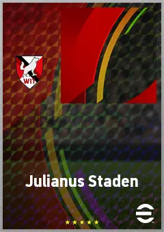 Julianus Staden eFootball 2026 player card, 54 OVR CB