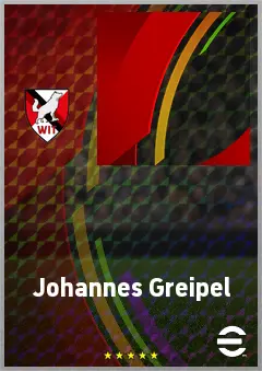 Johannes Greipel eFootball 2026 player card, 54 OVR GK