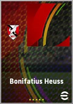 Bonifatius Heuss eFootball 2026 player card, 57 OVR LMF