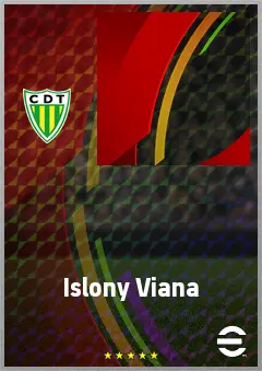 Islony Viana eFootball 2026 player card, 58 OVR CMF