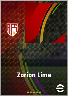 Zorion Lima eFootball 2026 player card, 57 OVR LMF