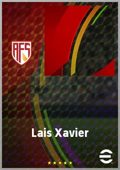Lais Xavier eFootball 2026 player card, 55 OVR LWF
