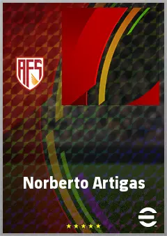 Norberto Artigas eFootball 2026 player card, 55 OVR CF