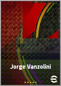 Jorge Vanzolini eFootball 2026 player card, 57 OVR LMF
