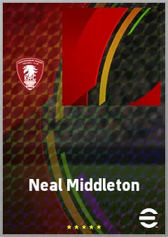 Neal Middleton eFootball 2026 player card, 54 OVR CB