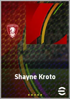 Shayne Kroto eFootball 2026 player card, 56 OVR RB
